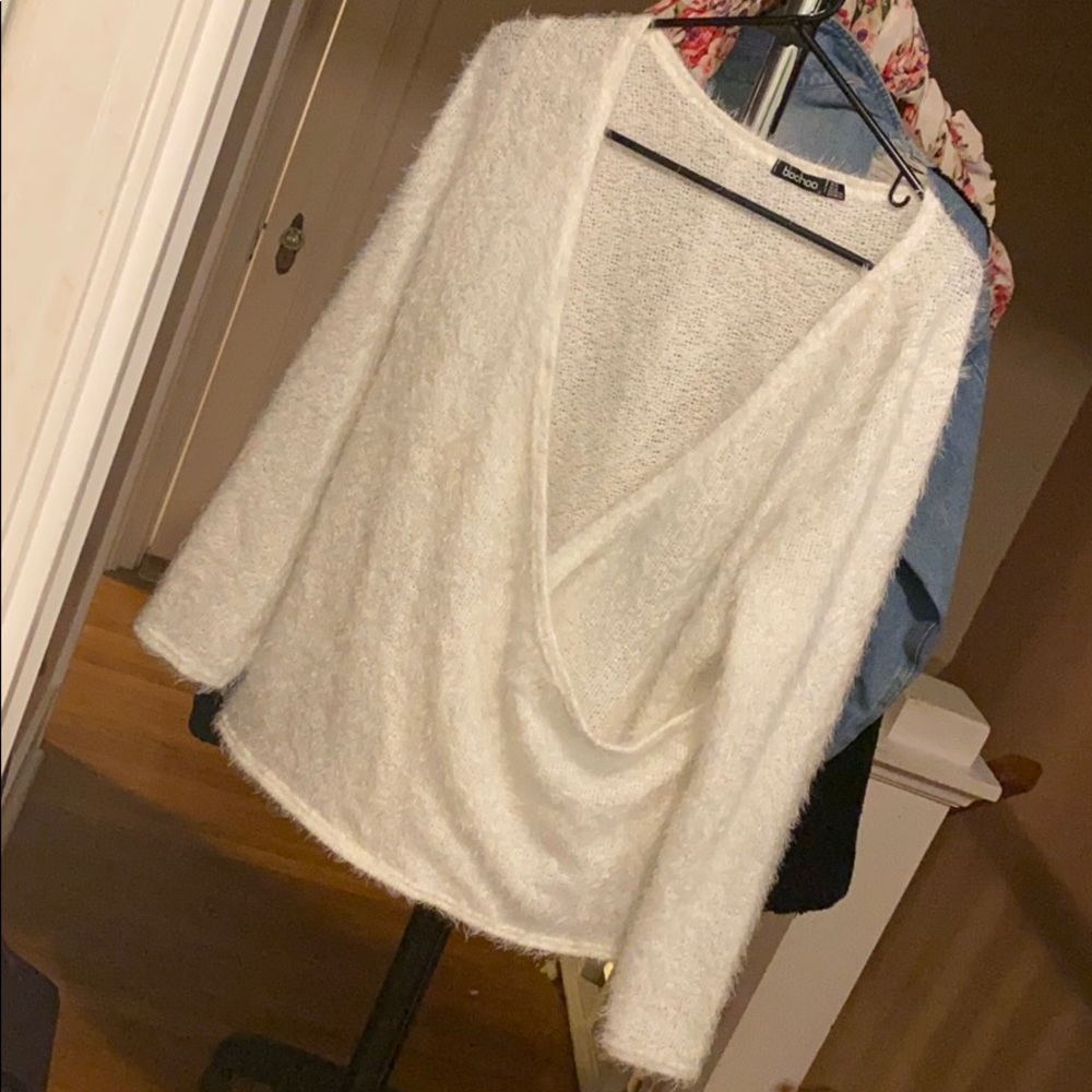 boohoo furry sweater